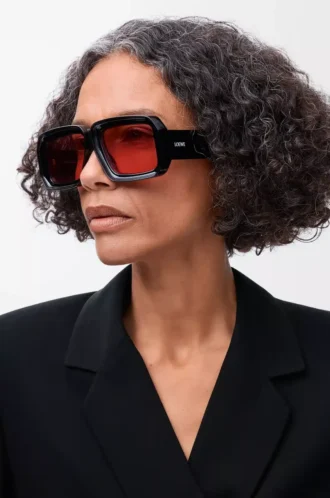 Paula's Ibiza dive in mask sunglasses Shiny Black