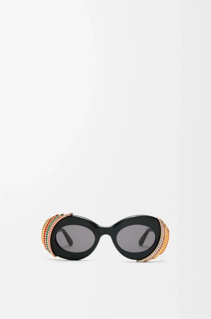 Pavé Oval sunglasses Multicolor/Black