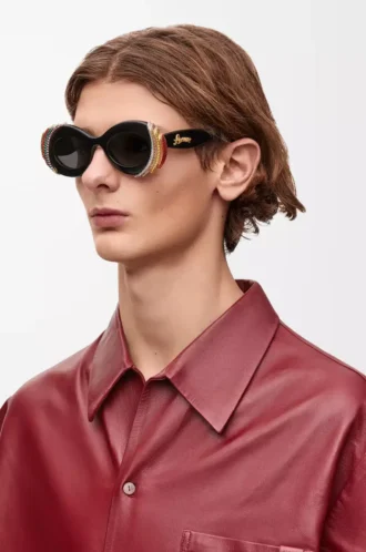 Pavé Oval sunglasses Multicolor/Black