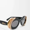 Pavé Oval sunglasses Multicolor/Black