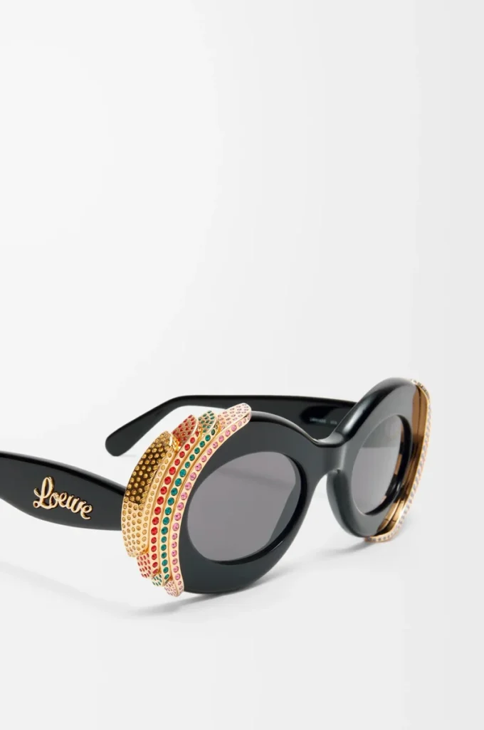 Pavé Oval sunglasses Multicolor/Black