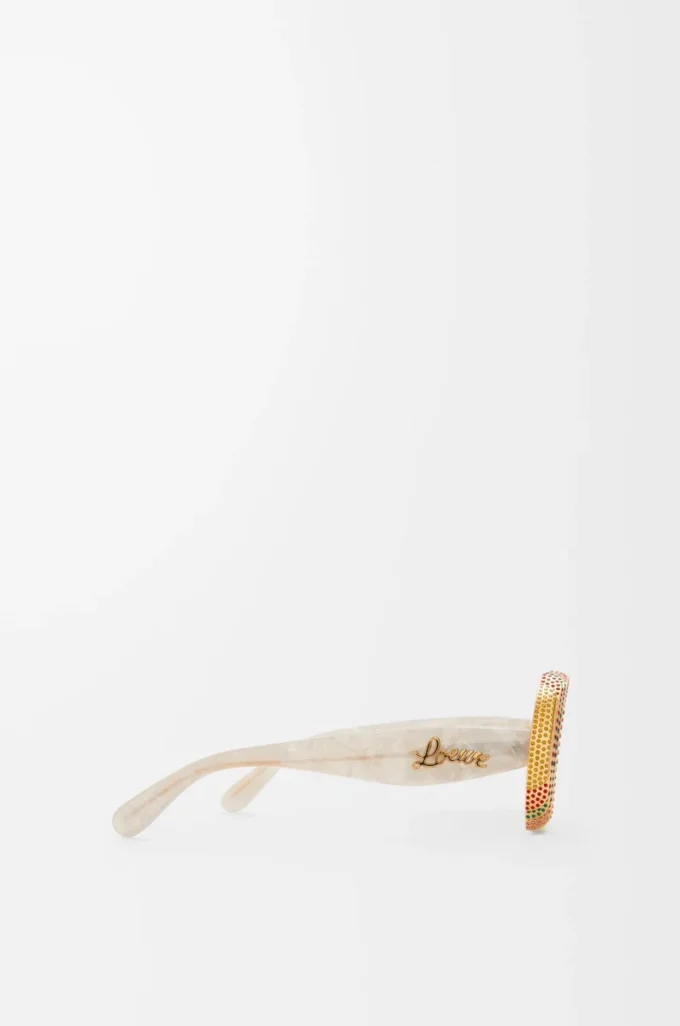 Pavé Oval sunglasses Pearl Grey/White Pavé Oval sunglasses Pearl Grey/White