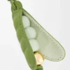 Pea pod charm in classic calfskin Spring Green/Spring Jade Pea pod charm in classic calfskin Spring Green/Spring Jade