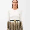 Pebble belt in smooth calfskin Black/Gold Pebble belt in smooth calfskin Black/Gold