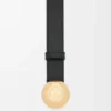 Pebble belt in smooth calfskin Black/Gold Pebble belt in smooth calfskin Black/Gold