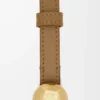 Pebble belt in smooth calfskin Oak/Gold Pebble belt in smooth calfskin Oak/Gold