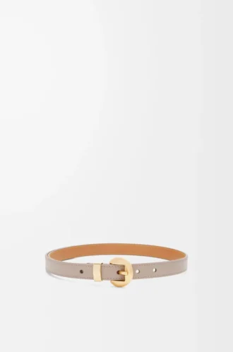 Pebble belt in smooth calfskin Sand/Gold Pebble belt in smooth calfskin Sand/Gold