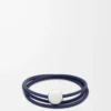 Pebble bracelet in calfskin Abyss Blue Pebble bracelet in calfskin Abyss Blue