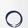 Pebble bracelet in calfskin Abyss Blue Pebble bracelet in calfskin Abyss Blue