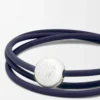 Pebble bracelet in calfskin Abyss Blue Pebble bracelet in calfskin Abyss Blue