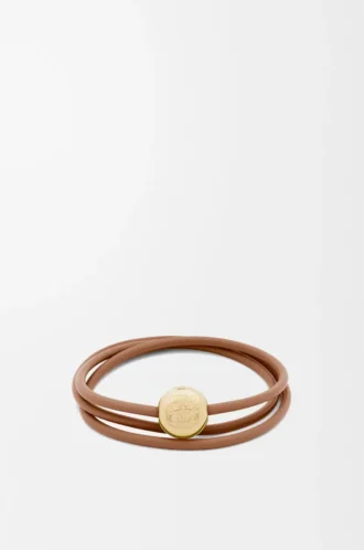Pebble bracelet in calfskin Warm Desert