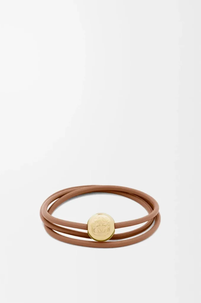 Pebble bracelet in calfskin Warm Desert Pebble bracelet in calfskin Warm Desert