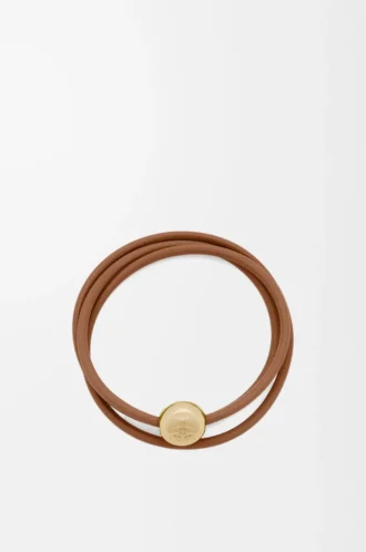 Pebble bracelet in calfskin Warm Desert