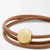 Pebble bracelet in calfskin Warm Desert Pebble bracelet in calfskin Warm Desert