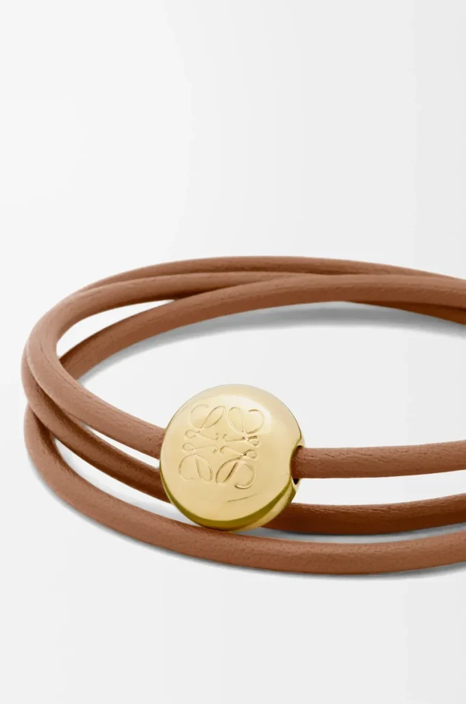 Pebble bracelet in calfskin Warm Desert Pebble bracelet in calfskin Warm Desert
