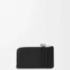 Pebble coin cardholder in pebble grained calfskin Black Pebble coin cardholder in pebble grained calfskin Black