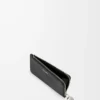 Pebble coin cardholder in pebble grained calfskin Black Pebble coin cardholder in pebble grained calfskin Black
