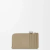 Pebble coin cardholder in pebble grained calfskin Clay Pebble coin cardholder in pebble grained calfskin Clay