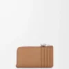 Pebble coin cardholder in pebble grained calfskin Mocha Pebble coin cardholder in pebble grained calfskin Mocha