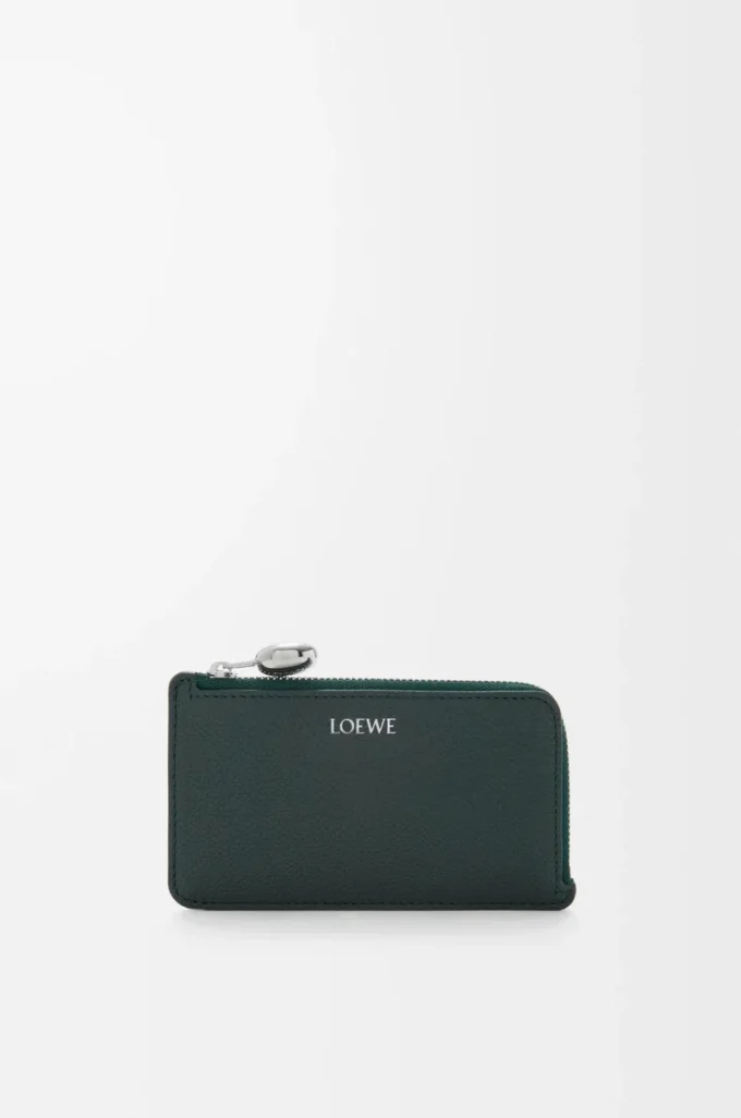 Pebble coin cardholder in pebble grained calfskin Sherwood