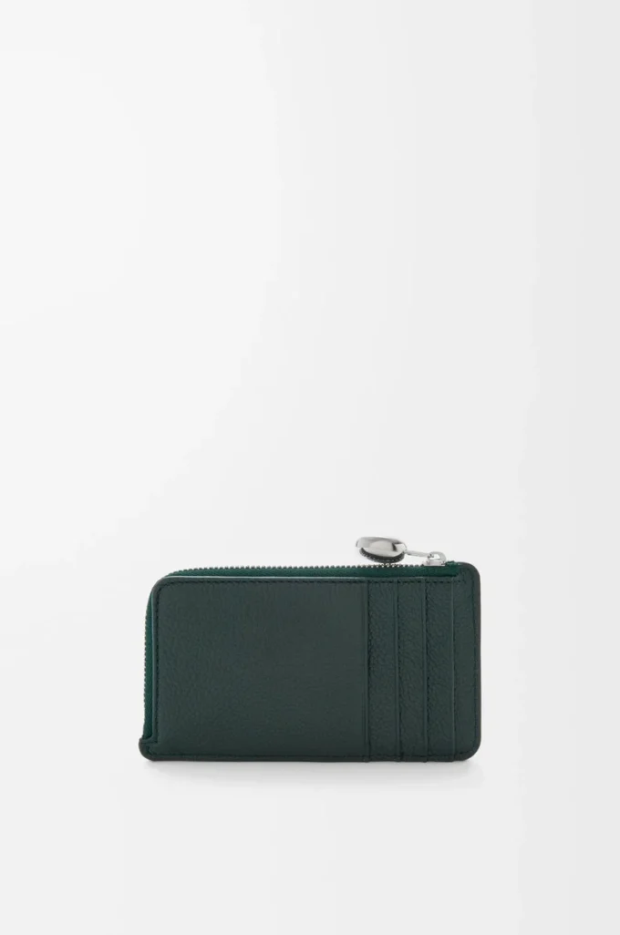 Pebble coin cardholder in pebble grained calfskin Sherwood