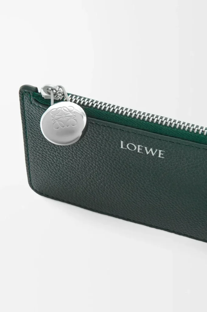 Pebble coin cardholder in pebble grained calfskin Sherwood