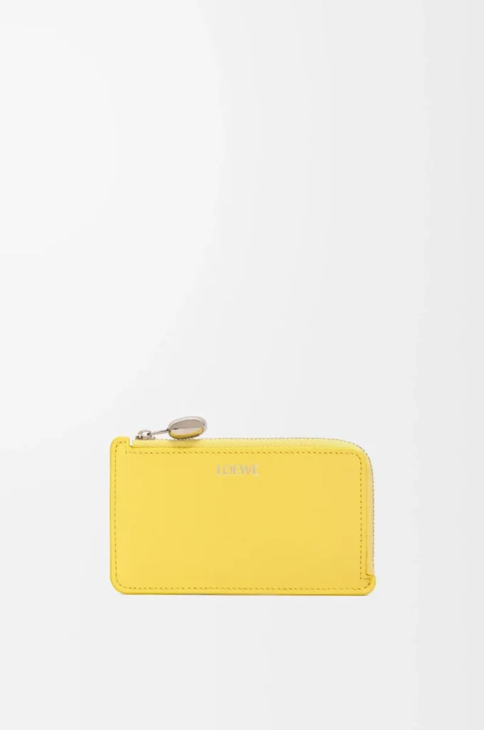 Pebble coin cardholder in shiny nappa calfskin Baby Corn