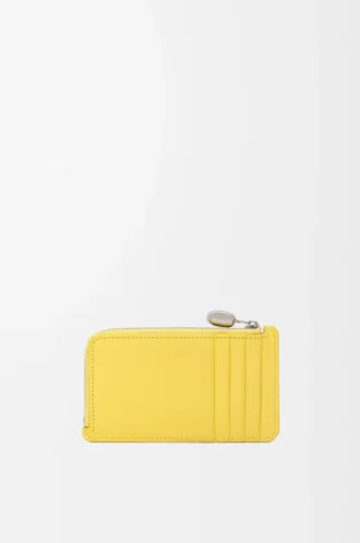 Pebble coin cardholder in shiny nappa calfskin Baby Corn