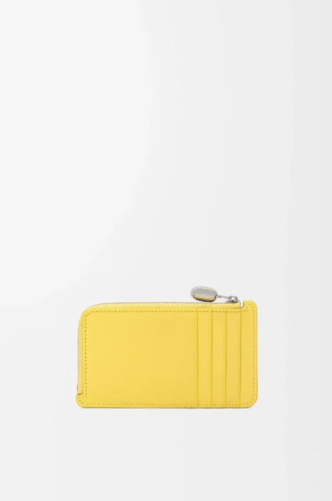 Pebble coin cardholder in shiny nappa calfskin Baby Corn