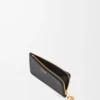 Pebble coin cardholder in shiny nappa calfskin Black