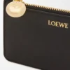 Pebble coin cardholder in shiny nappa calfskin Black