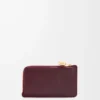 Pebble coin cardholder in shiny nappa calfskin Burgundy Pebble coin cardholder in shiny nappa calfskin Burgundy
