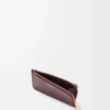 Pebble coin cardholder in shiny nappa calfskin Burgundy Pebble coin cardholder in shiny nappa calfskin Burgundy