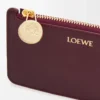 Pebble coin cardholder in shiny nappa calfskin Burgundy Pebble coin cardholder in shiny nappa calfskin Burgundy