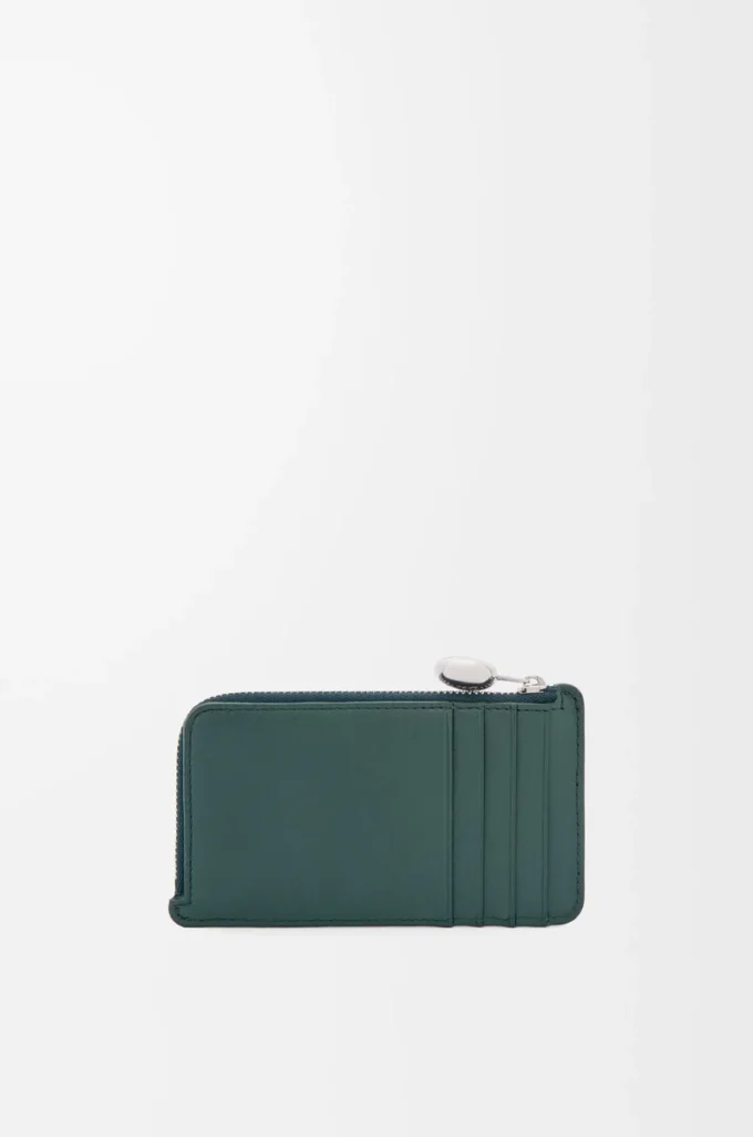 Pebble coin cardholder in shiny nappa calfskin Deep Forest Pebble coin cardholder in shiny nappa calfskin Deep Forest
