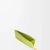 Pebble coin cardholder in shiny nappa calfskin Meadow Green