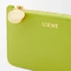 Pebble coin cardholder in shiny nappa calfskin Meadow Green