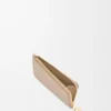 Pebble coin cardholder in shiny nappa calfskin Sand