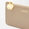 Pebble coin cardholder in shiny nappa calfskin Sand
