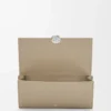 Pebble continental wallet in mini grain calfskin Clay Pebble continental wallet in mini grain calfskin Clay