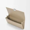 Pebble continental wallet in mini grain calfskin Clay Pebble continental wallet in mini grain calfskin Clay