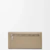 Pebble continental wallet in mini grain calfskin Clay Pebble continental wallet in mini grain calfskin Clay
