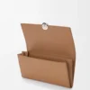 Pebble continental wallet in mini grain calfskin Mocha Pebble continental wallet in mini grain calfskin Mocha