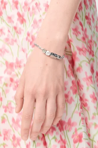Pebble Cube bracelet in sterling silver Silver