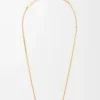Pebble Cube necklace in sterling silver Gold Pebble Cube necklace in sterling silver Gold
