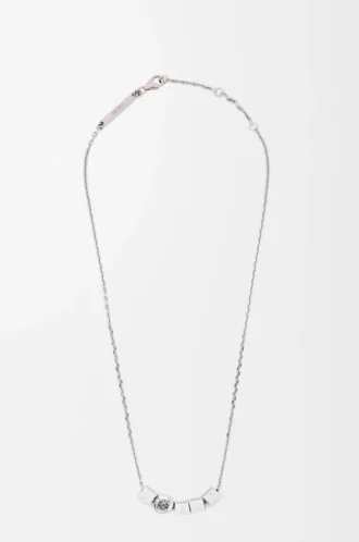 Pebble Cube necklace in sterling silver Silver
