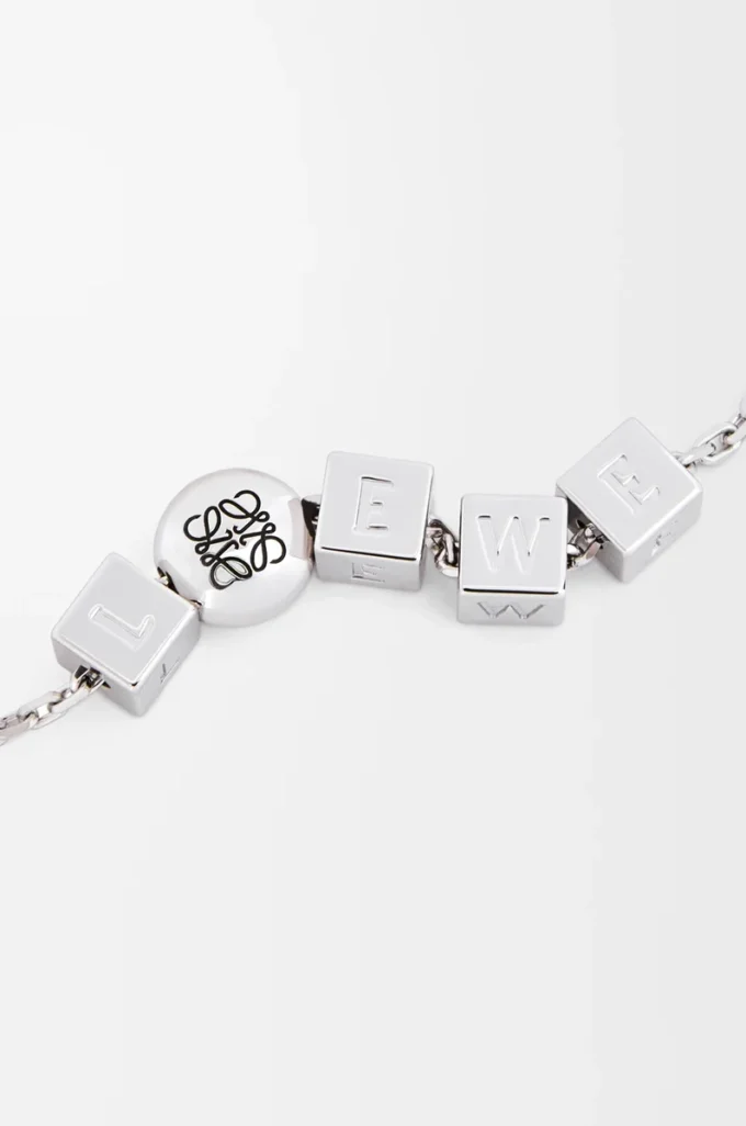 Pebble Cube necklace in sterling silver Silver