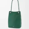 Pebble hobo in supple grained calfskin Evergreen Pebble hobo in supple grained calfskin Evergreen