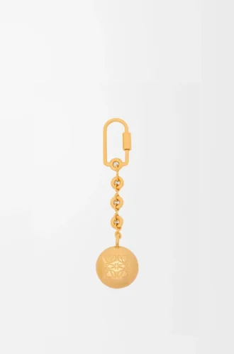 Pebble keyring Gold