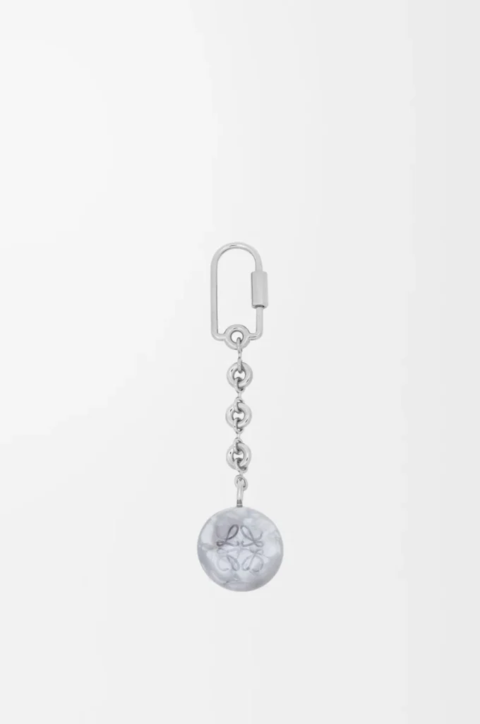 Pebble keyring Nacre/Palladium Pebble keyring Nacre/Palladium